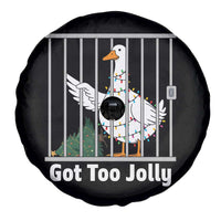 Funny Goose Christmas Spare Tire Cover Got Too Jolly - Wonder Print Shop