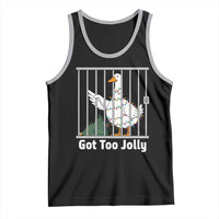 Funny Goose Christmas Tank Top Got Too Jolly - Wonder Print Shop