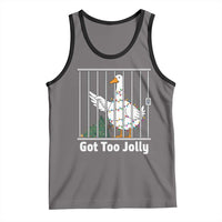 Funny Goose Christmas Tank Top Got Too Jolly - Wonder Print Shop