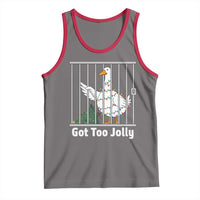 Funny Goose Christmas Tank Top Got Too Jolly - Wonder Print Shop
