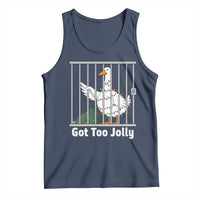 Funny Goose Christmas Tank Top Got Too Jolly - Wonder Print Shop