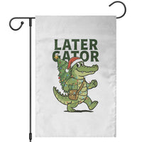 Funny Alligator Christmas Garden Flag Lator Gator - Wonder Print Shop