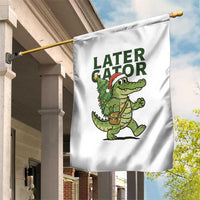 Funny Alligator Christmas Garden Flag Lator Gator - Wonder Print Shop