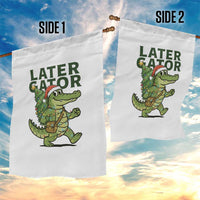 Funny Alligator Christmas Garden Flag Lator Gator - Wonder Print Shop