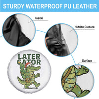 Funny Alligator Christmas Spare Tire Cover Lator Gator - Wonder Print Shop