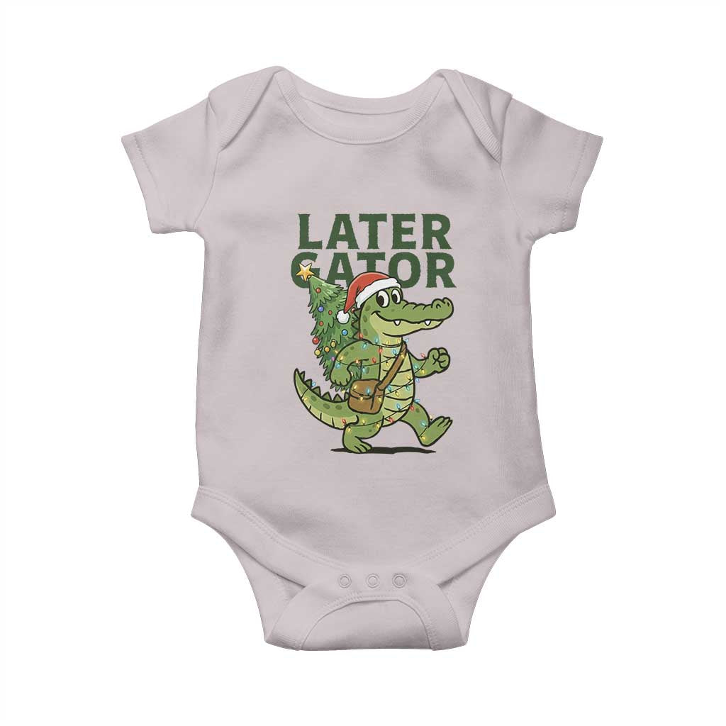 Funny Alligator Christmas Baby Onesie Lator Gator - Wonder Print Shop
