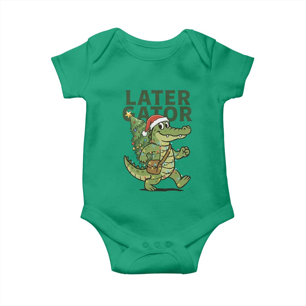 Funny Alligator Christmas Baby Onesie Lator Gator - Wonder Print Shop