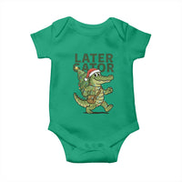 Funny Alligator Christmas Baby Onesie Lator Gator - Wonder Print Shop
