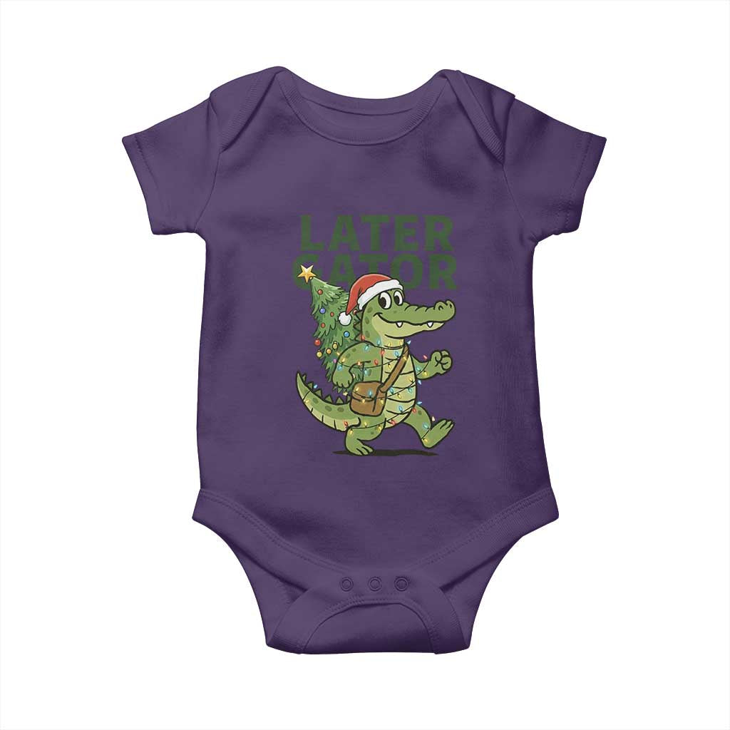 Funny Alligator Christmas Baby Onesie Lator Gator - Wonder Print Shop