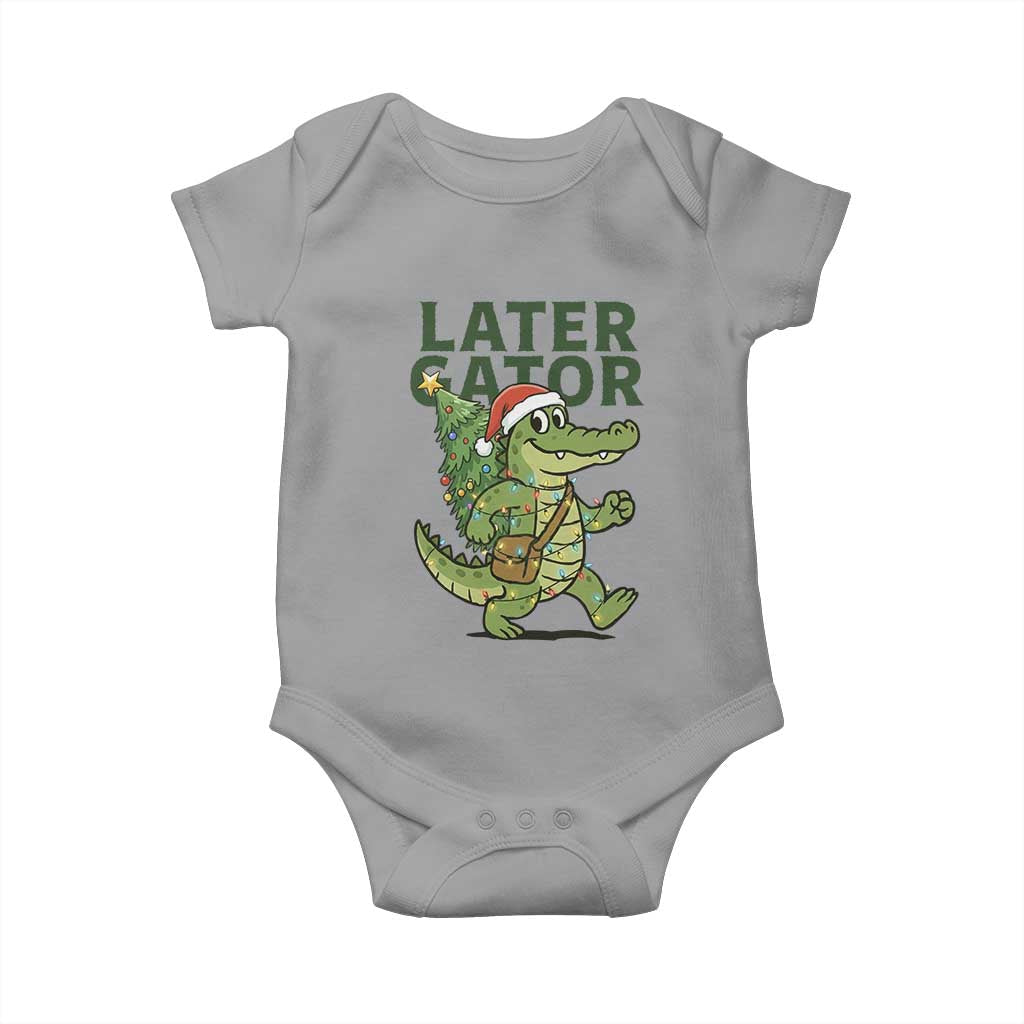 Funny Alligator Christmas Baby Onesie Lator Gator - Wonder Print Shop