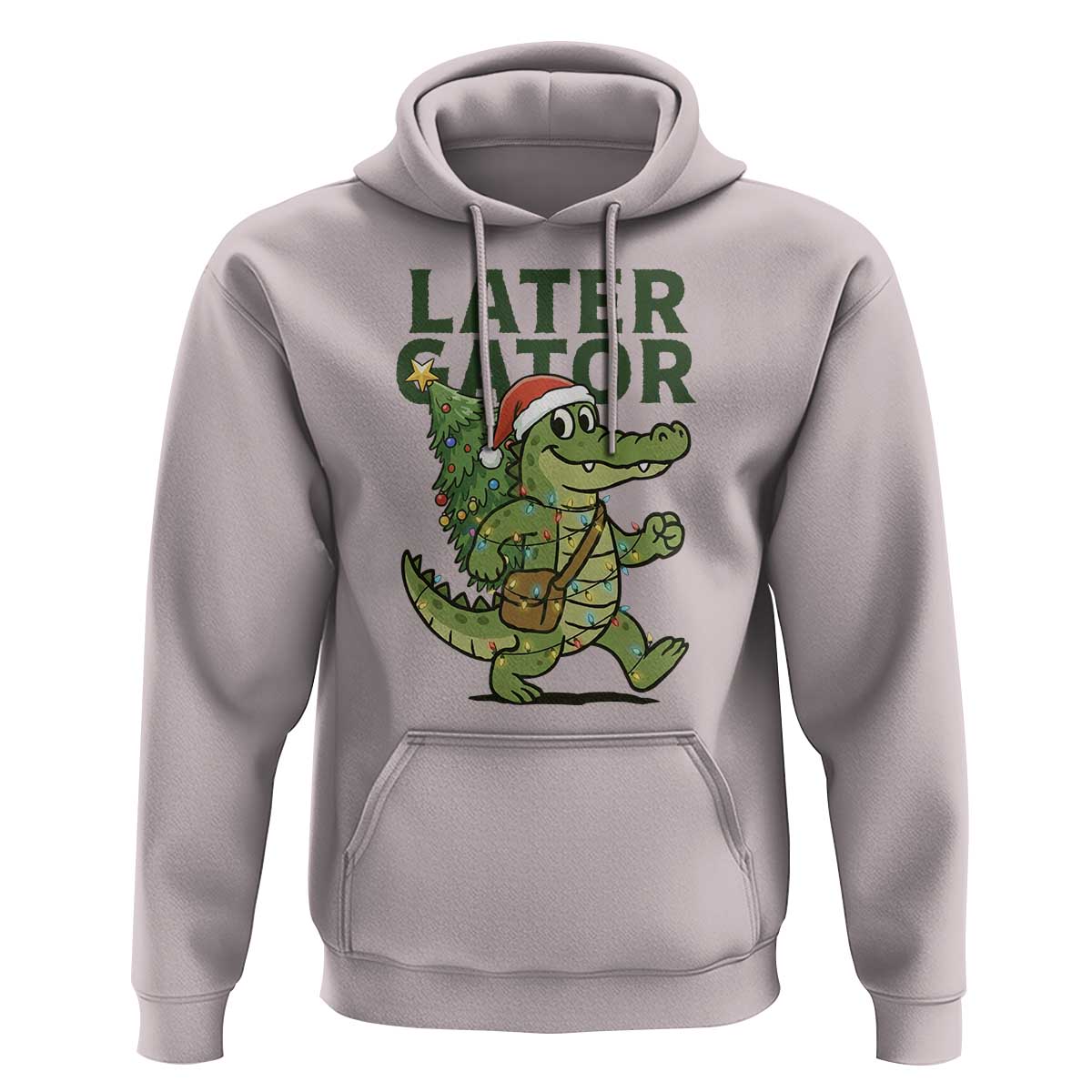 Funny Alligator Christmas Hoodie Lator Gator - Wonder Print Shop