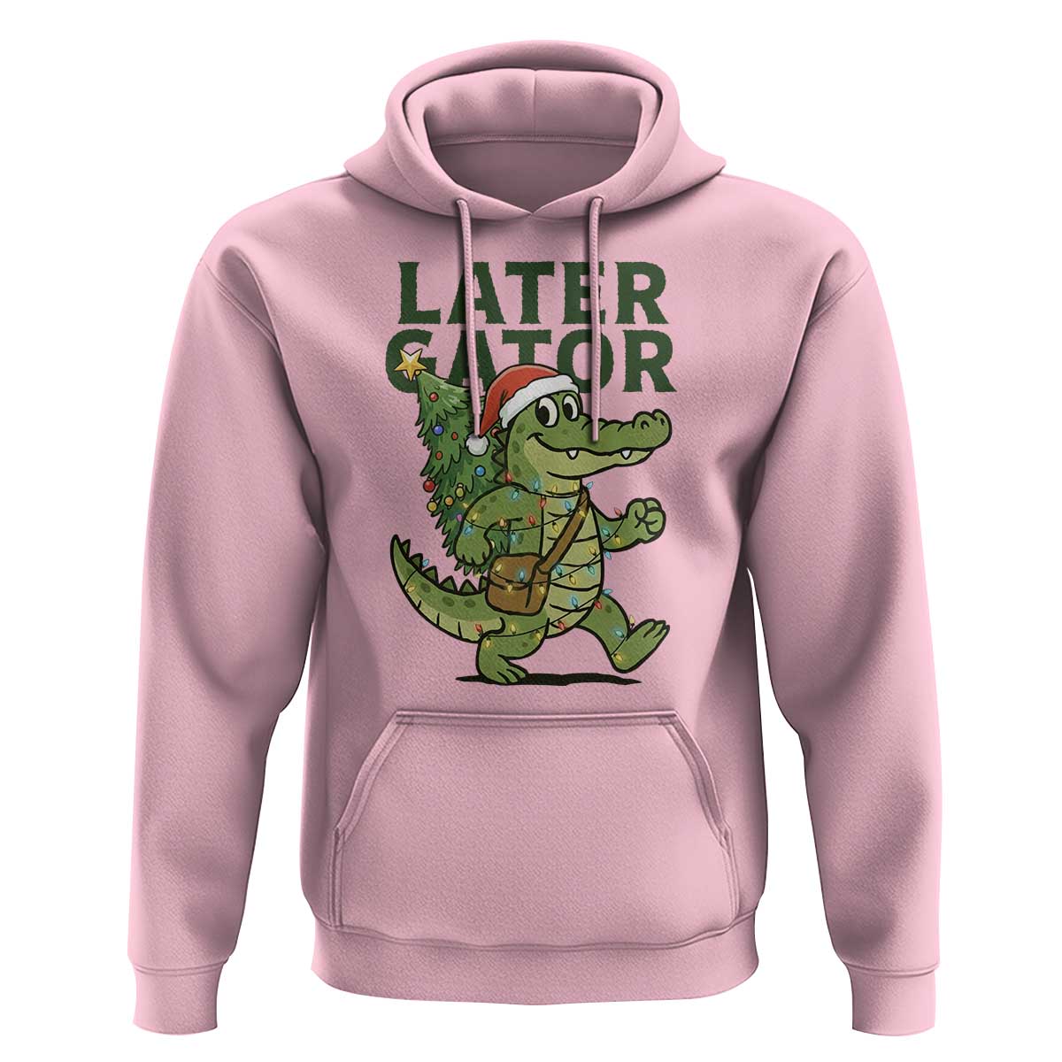 Funny Alligator Christmas Hoodie Lator Gator - Wonder Print Shop