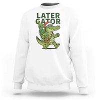 Funny Alligator Christmas Sweatshirt Lator Gator - Wonder Print Shop