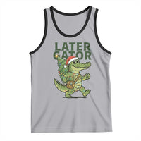 Funny Alligator Christmas Tank Top Lator Gator - Wonder Print Shop