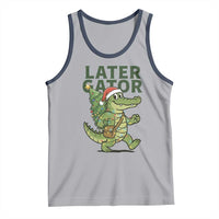 Funny Alligator Christmas Tank Top Lator Gator - Wonder Print Shop