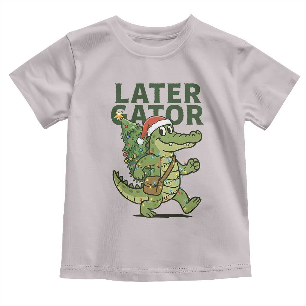Funny Alligator Christmas Toddler T Shirt Lator Gator - Wonder Print Shop