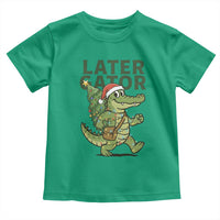 Funny Alligator Christmas Toddler T Shirt Lator Gator - Wonder Print Shop