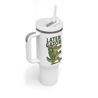 Funny Alligator Christmas Tumbler With Handle Lator Gator - Wonder Print Shop