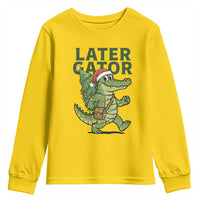 Funny Alligator Christmas Youth Sweatshirt Lator Gator - Wonder Print Shop