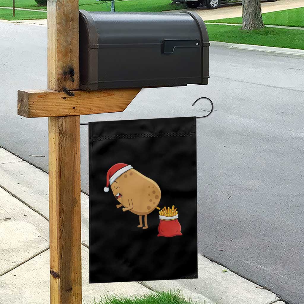 Funny French Fries Christmas Garden Flag Potato Food Eaters - Wonder Print Shop