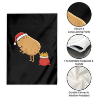 Funny French Fries Christmas Garden Flag Potato Food Eaters - Wonder Print Shop