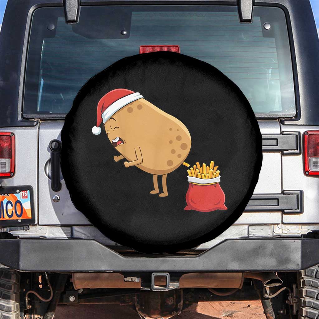 Funny French Fries Christmas Spare Tire Cover Potato Food Eaters - Wonder Print Shop