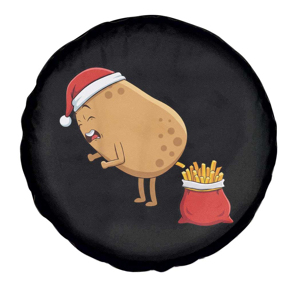 Funny French Fries Christmas Spare Tire Cover Potato Food Eaters - Wonder Print Shop