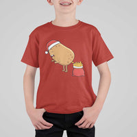 Funny French Fries Christmas T Shirt For Kid Potato Food Eaters - Wonder Print Shop