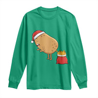 Funny French Fries Christmas Long Sleeve Shirt Potato Food Eaters - Wonder Print Shop