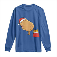 Funny French Fries Christmas Long Sleeve Shirt Potato Food Eaters - Wonder Print Shop