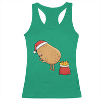 Funny French Fries Christmas Racerback Tank Top Potato Food Eaters - Wonder Print Shop