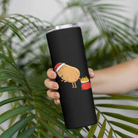 Funny French Fries Christmas Skinny Tumbler Potato Food Eaters - Wonder Print Shop