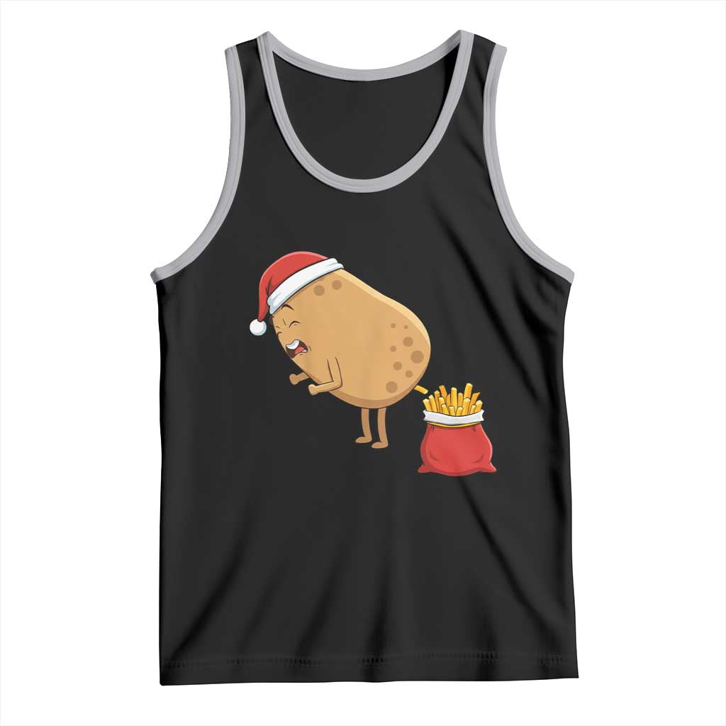 Funny French Fries Christmas Tank Top Potato Food Eaters - Wonder Print Shop