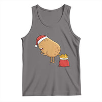 Funny French Fries Christmas Tank Top Potato Food Eaters - Wonder Print Shop