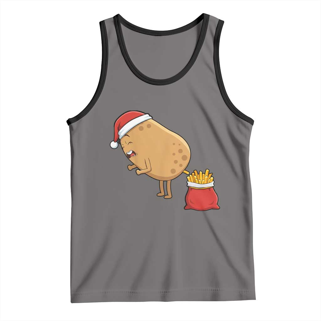 Funny French Fries Christmas Tank Top Potato Food Eaters - Wonder Print Shop