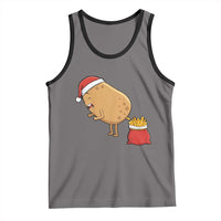 Funny French Fries Christmas Tank Top Potato Food Eaters - Wonder Print Shop
