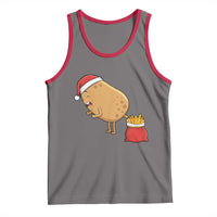Funny French Fries Christmas Tank Top Potato Food Eaters - Wonder Print Shop