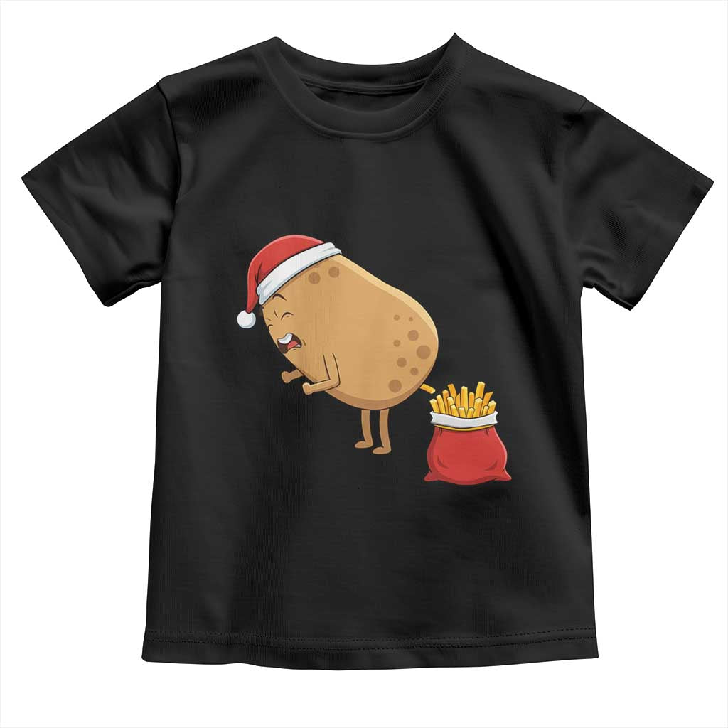 Funny French Fries Christmas Toddler T Shirt Potato Food Eaters - Wonder Print Shop