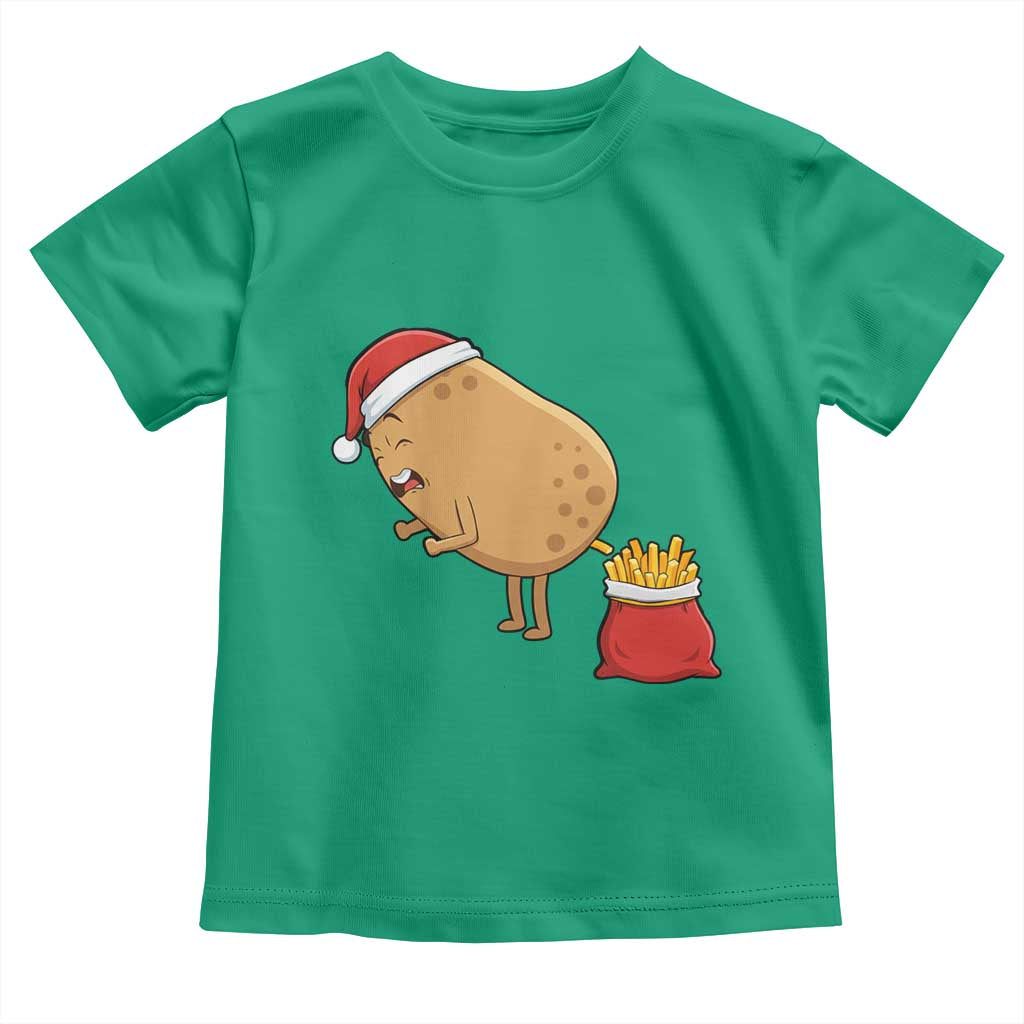 Funny French Fries Christmas Toddler T Shirt Potato Food Eaters - Wonder Print Shop