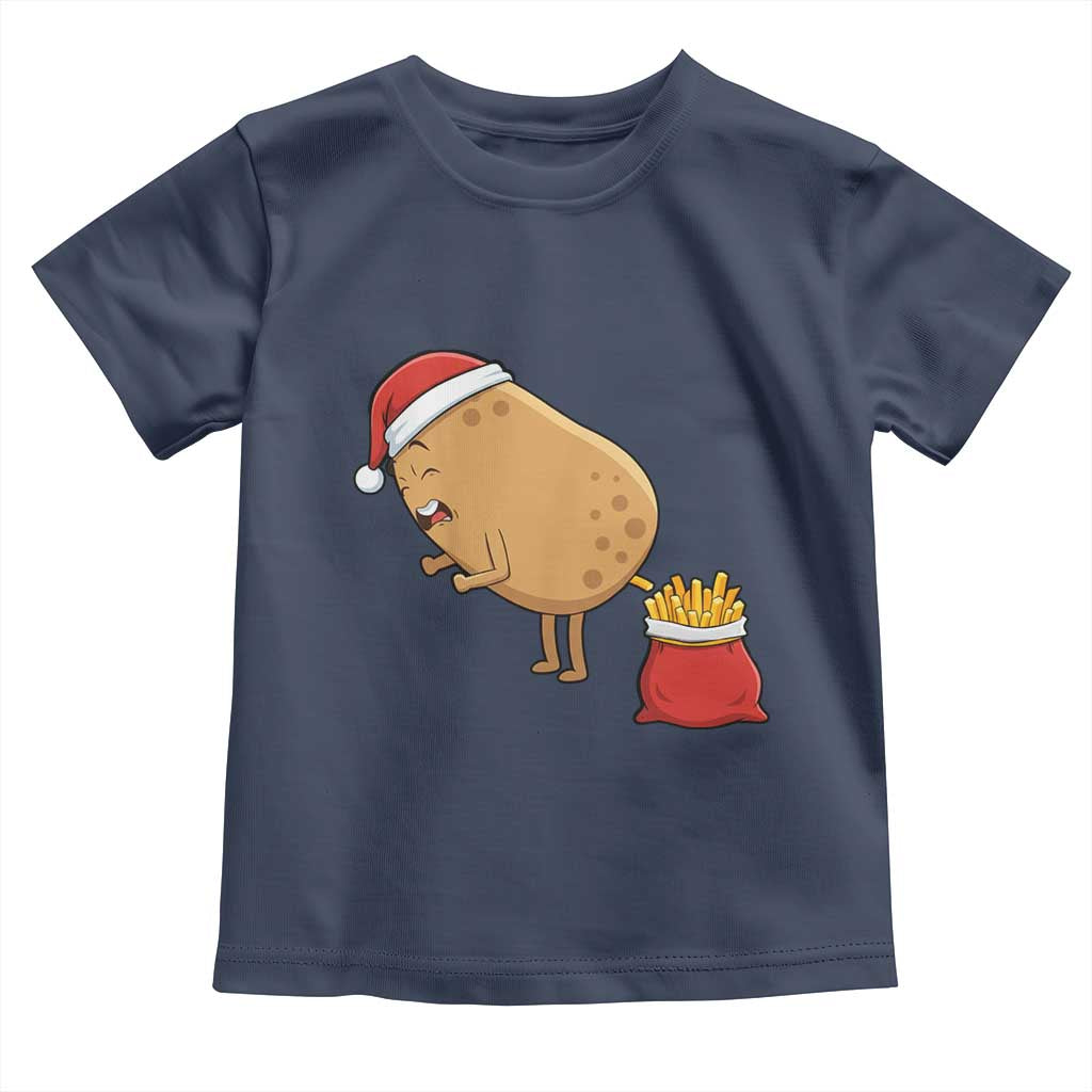 Funny French Fries Christmas Toddler T Shirt Potato Food Eaters - Wonder Print Shop