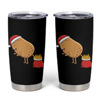Funny French Fries Christmas Tumbler Cup Potato Food Eaters - Wonder Print Shop