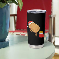Funny French Fries Christmas Tumbler Cup Potato Food Eaters - Wonder Print Shop
