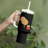 Funny French Fries Christmas Tumbler With Handle Potato Food Eaters - Wonder Print Shop