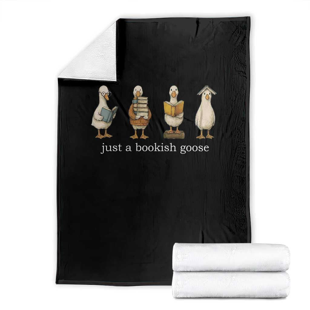 Silly Goose Book Club Throw Blanket Funny Bookish Book Lover