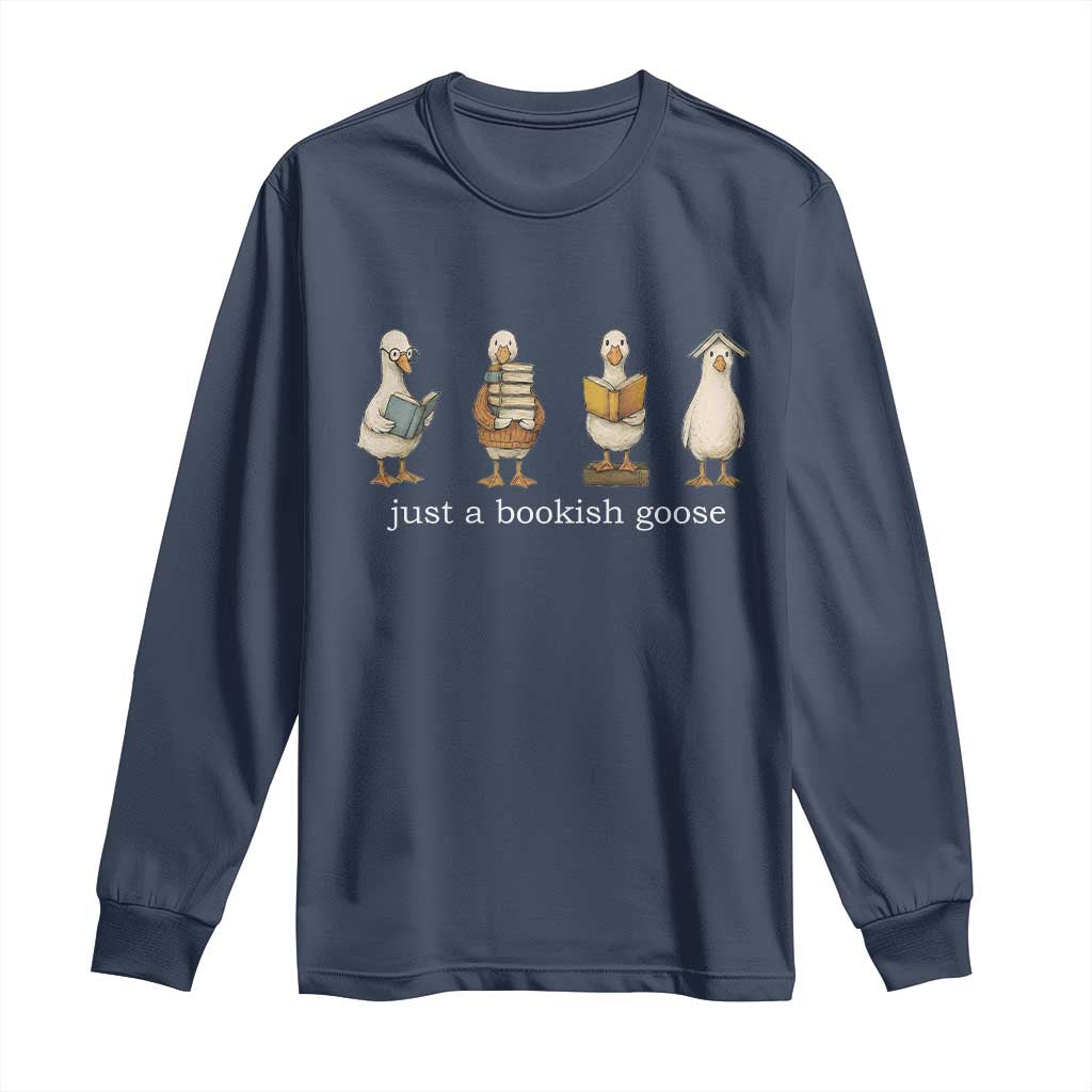 Silly Goose Book Club Long Sleeve Shirt Funny Bookish Book Lover