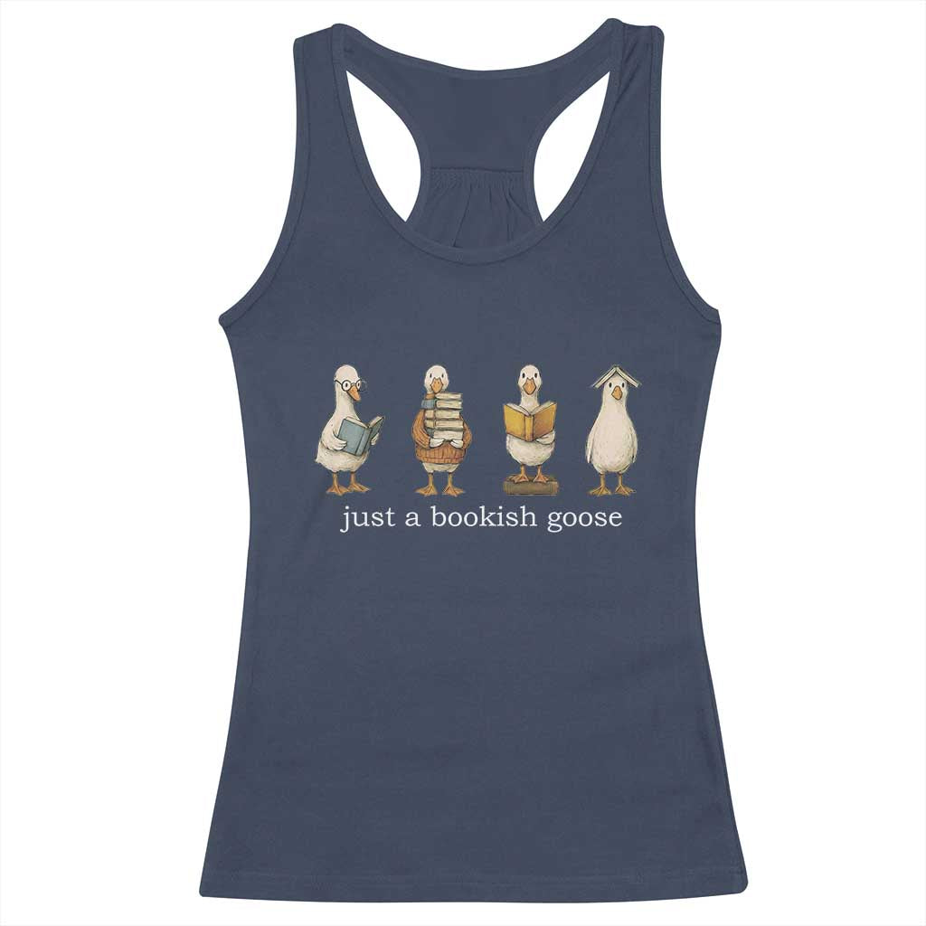Silly Goose Book Club Racerback Tank Top Funny Bookish Book Lover