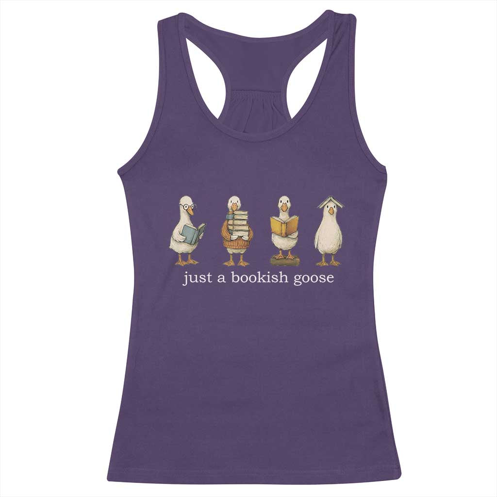 Silly Goose Book Club Racerback Tank Top Funny Bookish Book Lover