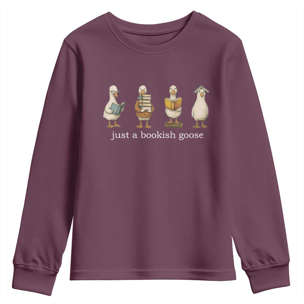 Silly Goose Book Club Youth Sweatshirt Funny Bookish Book Lover