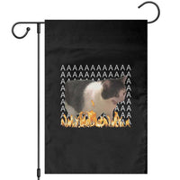 Screaming Cat Meme Garden Flag Funny Internet Gen Z Cat Lover