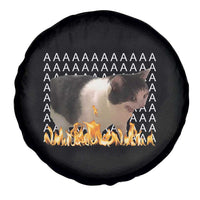 Screaming Cat Meme Spare Tire Cover Funny Internet Gen Z Cat Lover